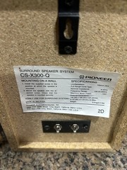Pair Pioneer CS-X300Q Surround Speakers Wall Mountable FREE SHIPPING