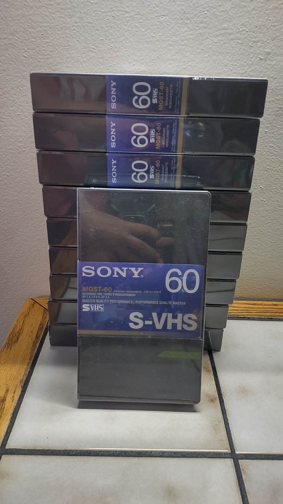 Sony MQST-60 VHS-VCR Video Cassette Tape Master Quality Lot of 10