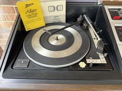 🍊Vintage 1970s Zenith Allegro Stereo System w/ AM/FM Stereo Turntable 8 Track!