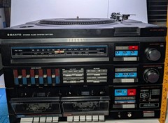 Vintage Sanyo GXT 220 Stereo Music System Turntable Cassette Repair Parts