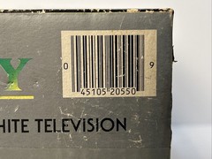 Bentley Deluxe Portable TV Black & White Television 5” Battery Powered Vintage