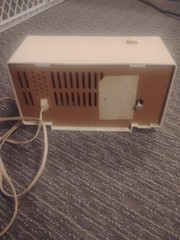 Vintage 1960s GE Clock Radio Model C-403 AM Tube Alarm MCM Off-White – WORKS