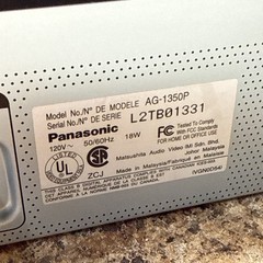 Panasonic AG-1350 Super Drive 4-Head VHS VCR Jet Search Rewind record w/ remote
