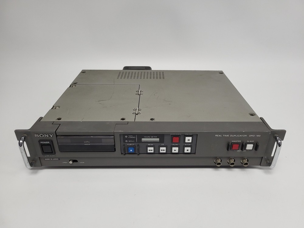Vintage 1980s Sony DRD-100 DAT Digital Audio Tape Duplicator (Powers On, Ejects)