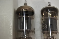 (2) EARLY PHILIPS Miniwatt FOIL STRIP O GETTER