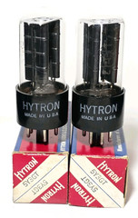 Date Matched Pair CBS Hytron 5Y3GT Black Plate Vacuum Tubes Tested New On TV 7