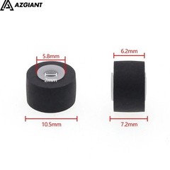 5PCS 10.5×7.2x2mm Tape Recorder Pinch Roller Wheel Rubber Pressure Belt Pulleys