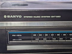 Vintage Sanyo GXT 220 Stereo Music System Turntable Cassette Repair Parts