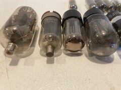 Lot of 10+ Vintage Radio TV Various Sizes & Brands Vacuum Tubes 12au7