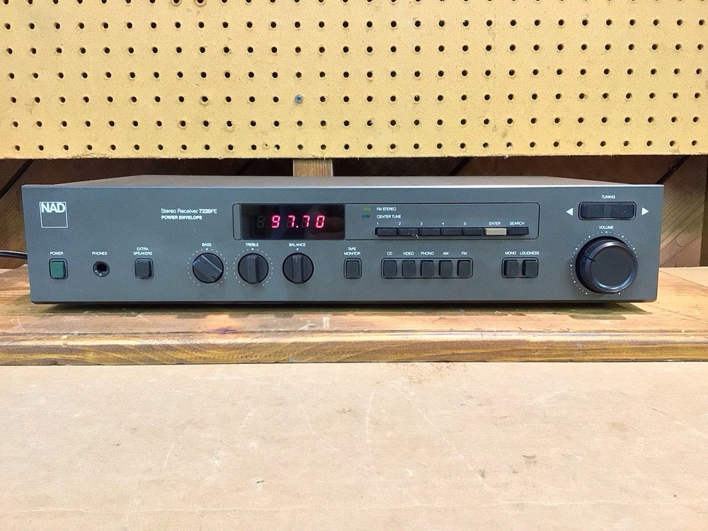 NAD 7220 PE Power Envelope AM/FM Stereo Receiver – Cleaned/Tested 7220PE