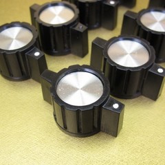 Vintage Black Audio / Radio / Amp Knobs LOT of 8