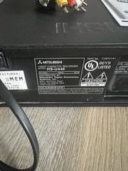 Mitsubishi VCR HS-U446 with Universal Remote AV Cords TESTED