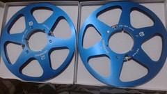 Pioneer Pr 101 style aluminum tape reels for pioneer Rt 909 reel to reel BLUE
