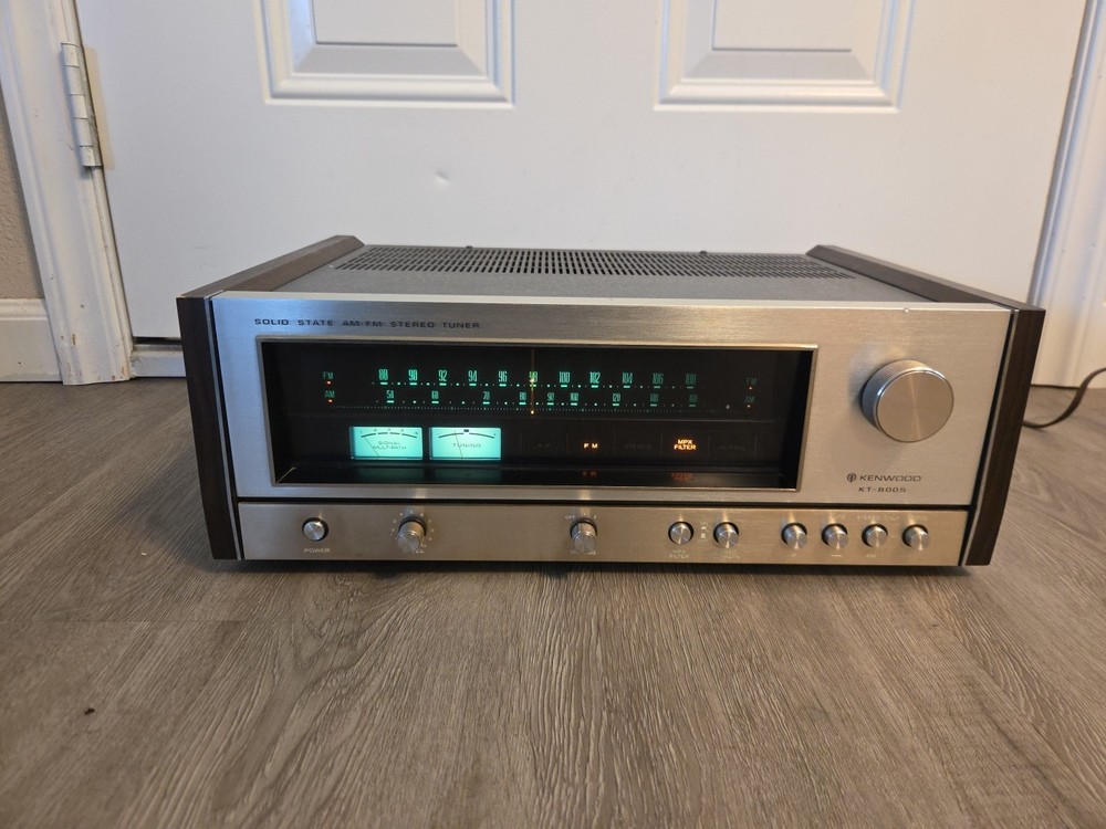 Rare Kenwood KT-8005 Solid State AM-FM Stereo Tuner Read Description