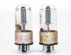 2X Nanking Metal Base 6H8C 6N8P 6SN7 Vacuum Tubes / KT4