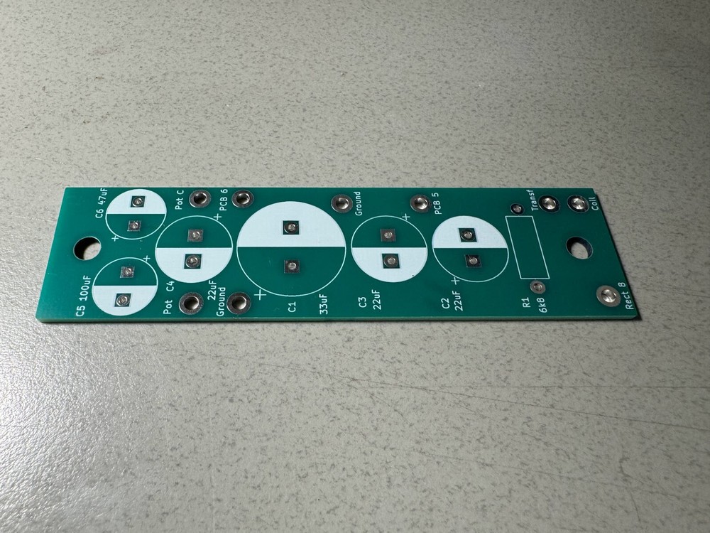 DYNACO MKIII Tube Amplifier Power Supply Capacitor Board. Not assembled. Bare.