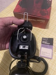 Bradford Stereo Headphones Black 6ft Cable 6.35mm Volume Control 1970s