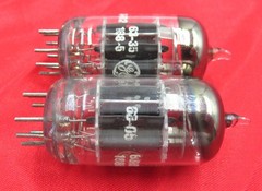 1963 GE JG-6189/12AU7WA PLATINUM PLUS Triple Mica XSR Preamp Tubes Matched Pair