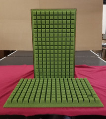 Retro Green.. ‘Sculptured Air’ Foam Grill Inserts..JBL L-100 Century Speakers