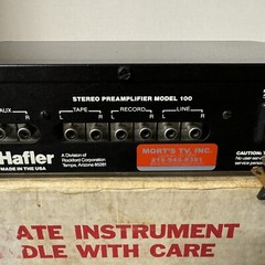 HAFLER MODEL 100 STEREO PREAMPLIFIER – SERVICED – CLEANED – TESTED – WITH BOX