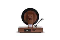 Fuse GLD Vertical Vinyl Record Player w/o Speakers, Bluetooth, AUX – Gold Trim