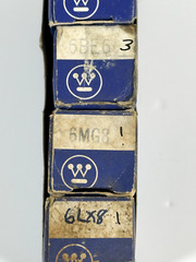 Lot of 5 – Vintage WESTINGHOUSE Electronic Tubes- 6JC8, 6KZ8, 6BE6, 6MG8, 6LX8