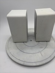 Used & Tested Realistic Minimus-77 White Speakers Pair Made in Korea– Works
