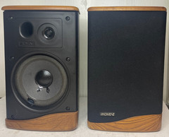 Mini Advent II Stereo Bookshelf Speaker Pair Wood Grain Tested