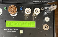 Two GE 6386 Tubes /Amplitrex Tested +100%/D Get /x3 Mica /Black P / Mid 1950’s