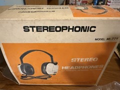 Stereophonic MI-77V Stereo Headphones with 10ft Cord and Volume controls