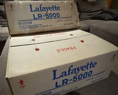 Vintage Lafayette LR-5000 Deluxe 4-CH AM/FM Stereo Receiver in original boxes