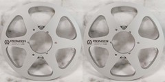 One Pair 10.5” Silvery Pioneer Tape reel High Quality Aluminum Take Up Reel
