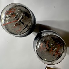 Pair AD1 Tungsram Tube Single Plate Akin To Ebiii 4683 LK460 Very Close To 2A3