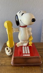 Vintage 1976 ATC Snoopy Woodstock Telephone Tested Working Peanuts Character