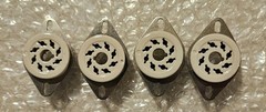 JAN 5R4WGA 5R4WGB Tube Pair Potato Masher Untested + (4) New Ceramic Sockets Lot