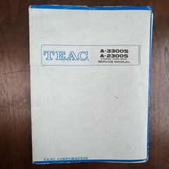 VINTAGE TEAC A-3300S A-2300S STEREO TAPE DECK SERVICE MANUAL
