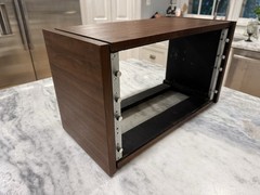 Crown By Jeln – Vintage Oiled Walnut Cabinet 6U Rack Mount VTG HiFi Wood Veneer