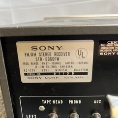 Vintage Sony STR 6060FW Stereo Receiver STR 6060FW Partially Tested