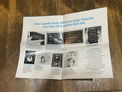 Dual Electronics Cassette Decks Brochure Spec Sheet 810 820 830 839RC