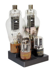 Vacuum Tube Display Stand Holder 4 pin & Octal 8 pin socket: 300B, 45, 6SN7, 6L6