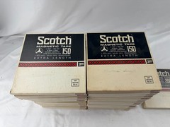 SCOTCH Magnetic 150 Reel To Reel 7” Tape 1/4” x 1800 Ft – lot of 39 PRE RECORDED
