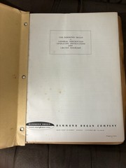 Vintage Hammond Organ Technical Manual Circuit Diagrams 13 Foldout Schematics