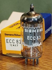 12AX7 Siemens NOS/NIB Smooth Plate MaxiPreamp2/TV7 Tested ( 1 )Tube Lot
