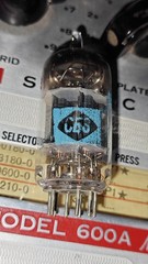 CBS 5814A tubes, black plates, square / D getter