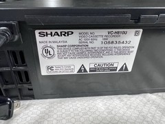 Sharp VC-H810U 4-Head Hi-Fi Stereo VHS VCR Player & Working Original Remote