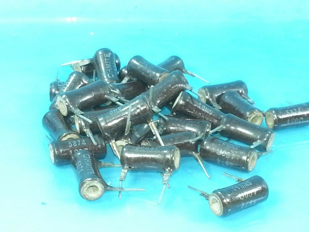 NOS OHMITE 5874 5WB51 5% 400 OHM WIRE WOUND RESISTOR PRESCION CATHODE QTY (25)