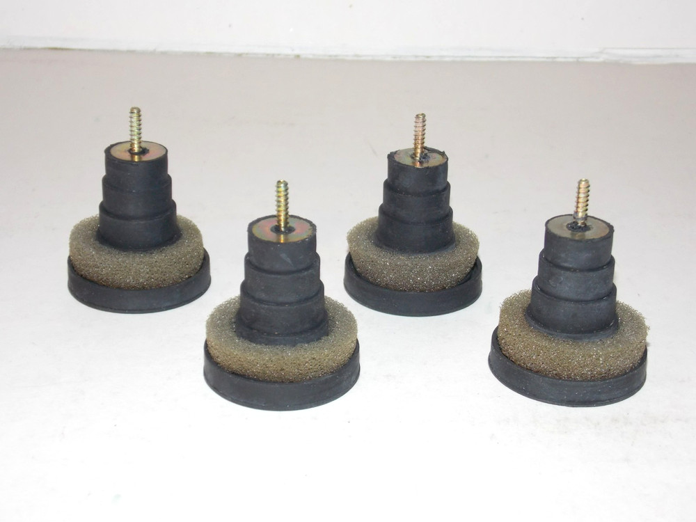 Vintage Lot of 4 Fisher MT-720 Turntable Original Anti-Vibration Rubber Feet