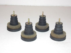Vintage Lot of 4 Fisher MT-720 Turntable Original Anti-Vibration Rubber Feet