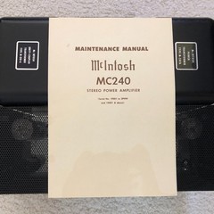 McIntosh MC-240 Vintage Stereo Tube Power Amplifier (Original Condition)