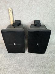 Pair Yamaha NS-AW1 Two-Way Indoor/Outdoor Black Speakers – Not Tested